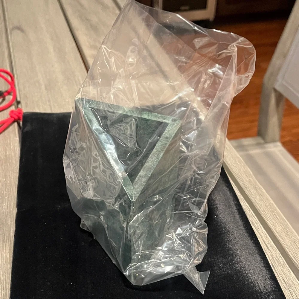 Green Marble Triangle Pencil/Pen Cup Holder New